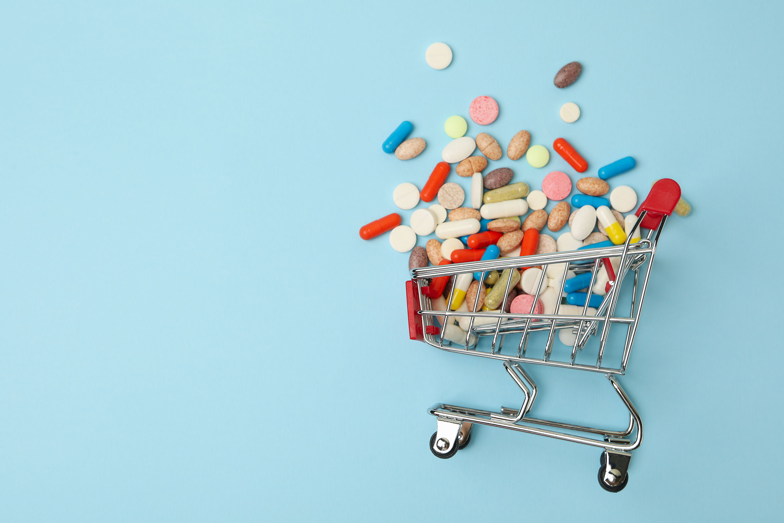 Shopping Trolley With Pills Website