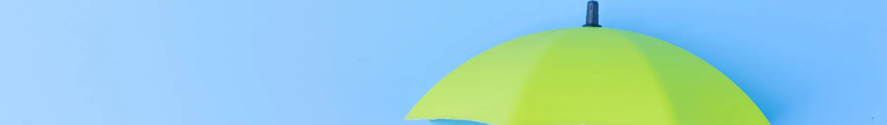 Top of an open umbrella