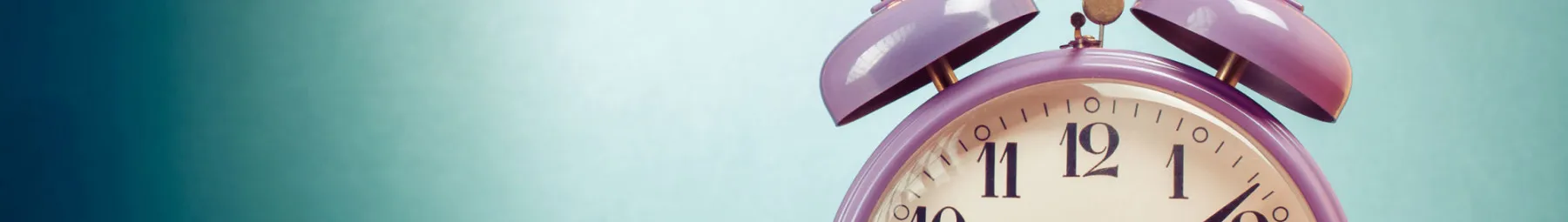 Top of an alarm clock