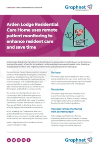 Arden Lodge Case Study Front Cover