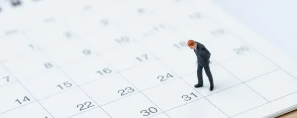 Man on calendar