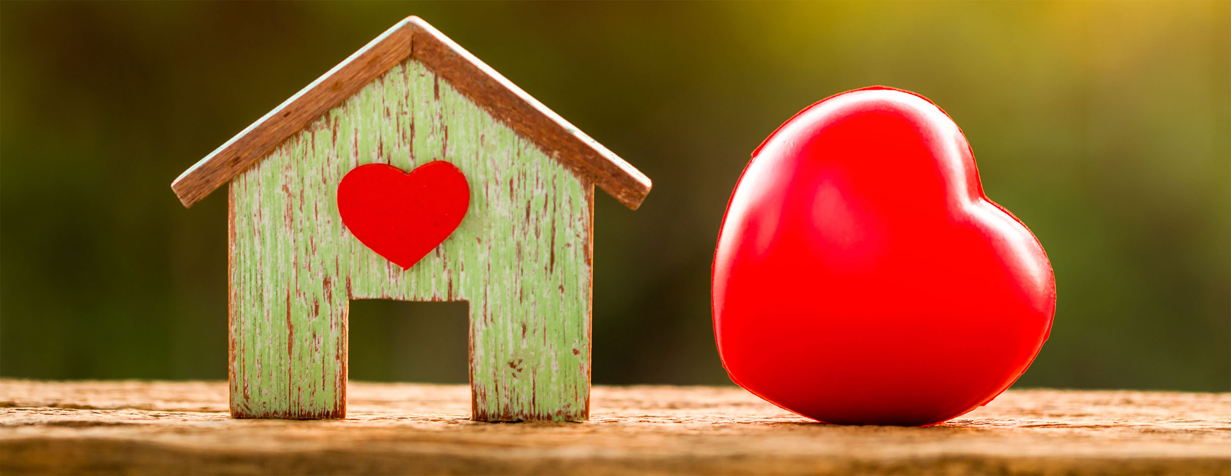 House And Heart Banner