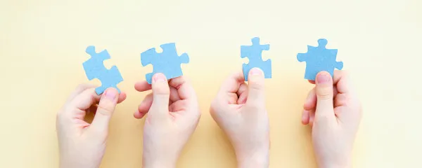 joining jigsaw together
