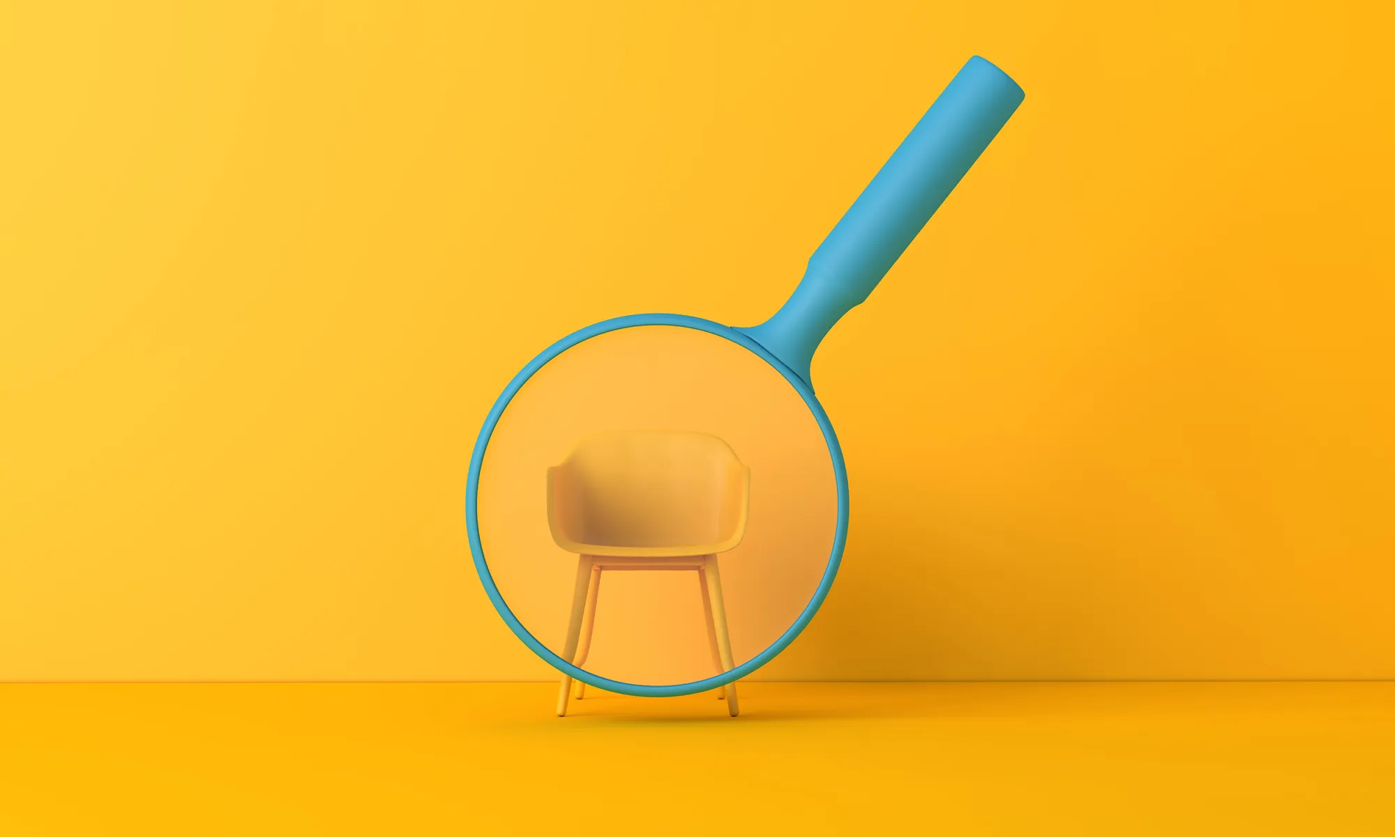Magnifying Glass on Chair