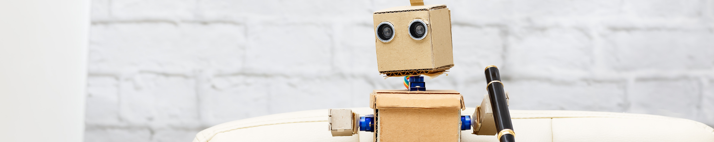 Cardboard Robot Job Banner V2