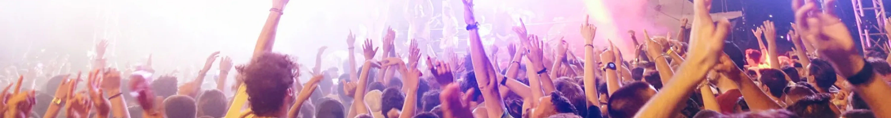 People in a crowd at a gig