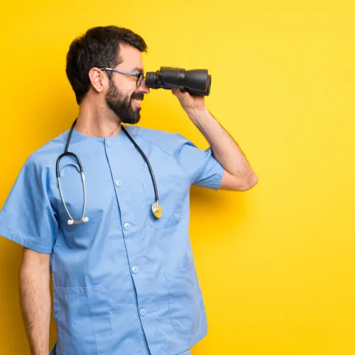 doctor binoculars looking to the side (1)