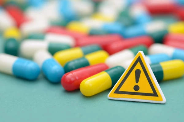 Tablets With Warning Sign Website