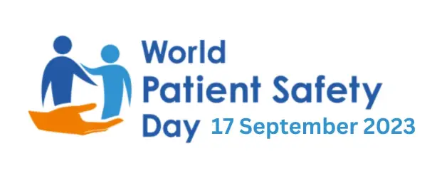 World Patient Safety of hand holding two people