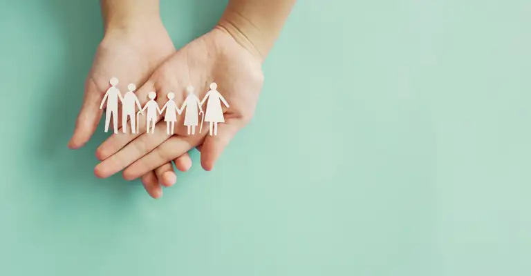 Hands With Paper Family Web
