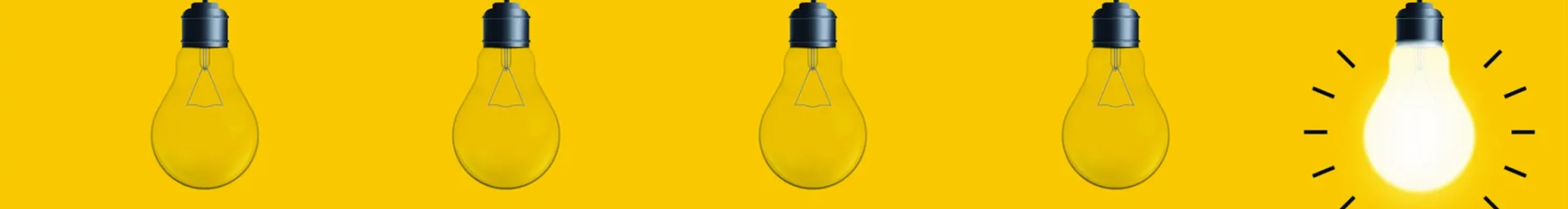 lightbulbs simplicity
