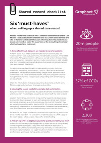 Six 'must-haves' shared care record checklist
