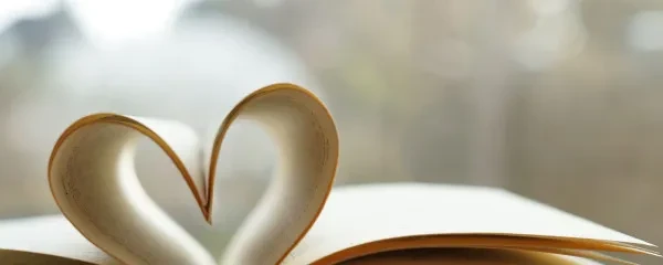 book heart shaped pages