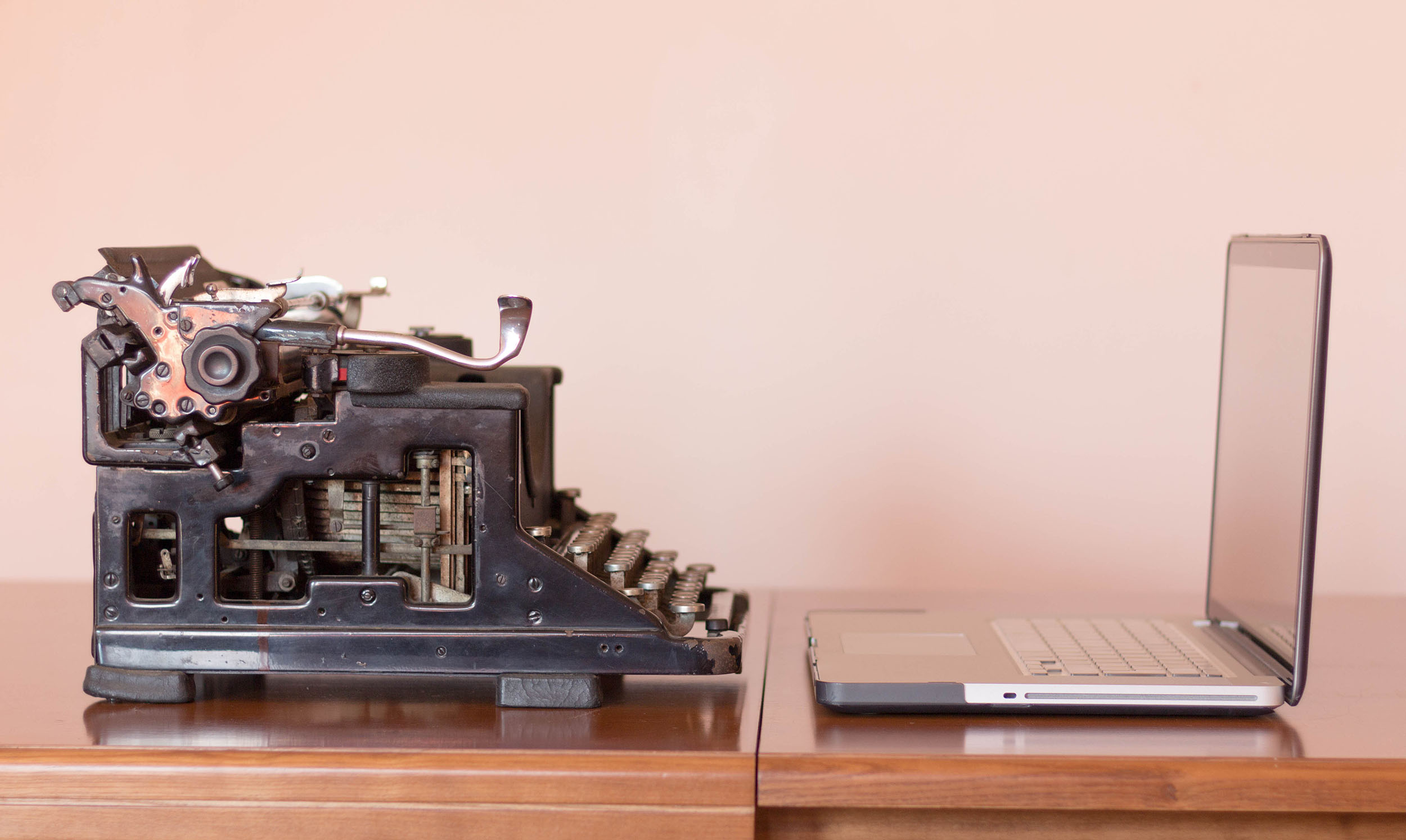 Typewriter And Computer
