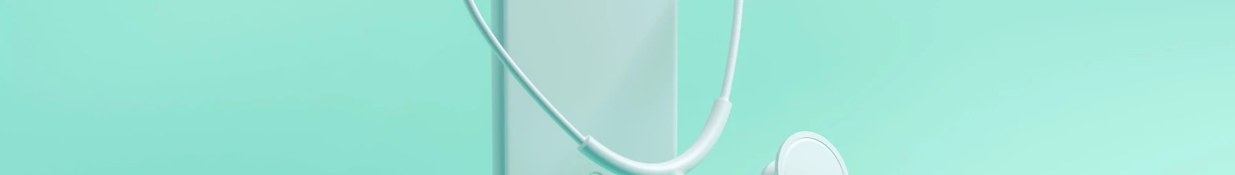 Part of a stethoscope