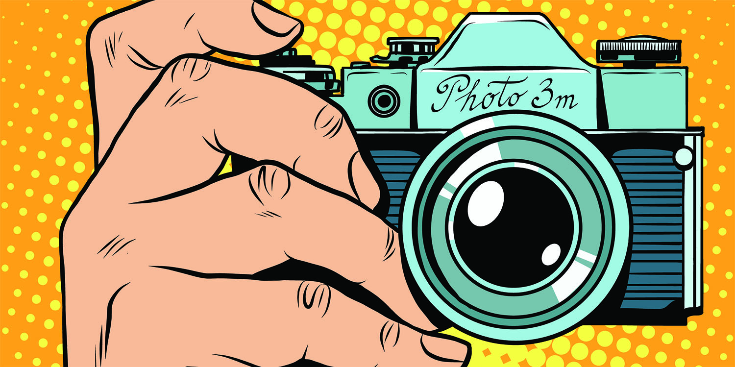Pop Art Camera Website Banner